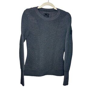 Under Armour Gray IntelliKnit‎ Phantom 2.0 Crewneck Base Top Womens Sz Small